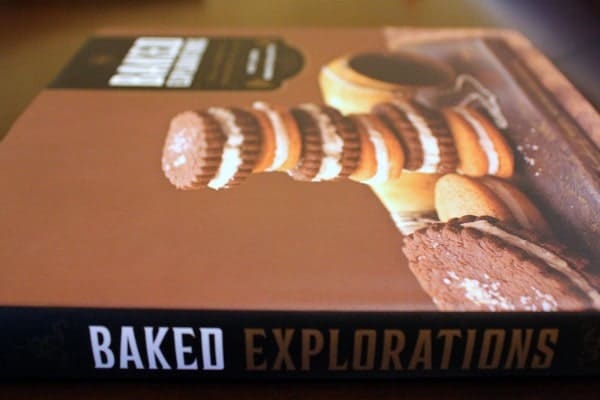 A cookbook titled "Baked Explorations" 