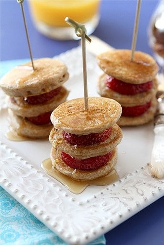 Lemon, Ginger & Strawberry Pancake Skewers - Rachel Cooks®