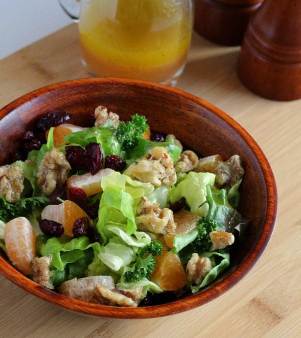 Winter Salad With Clementine Dressing and Vanilla Bean Candied Walnuts | RachelCooks.com