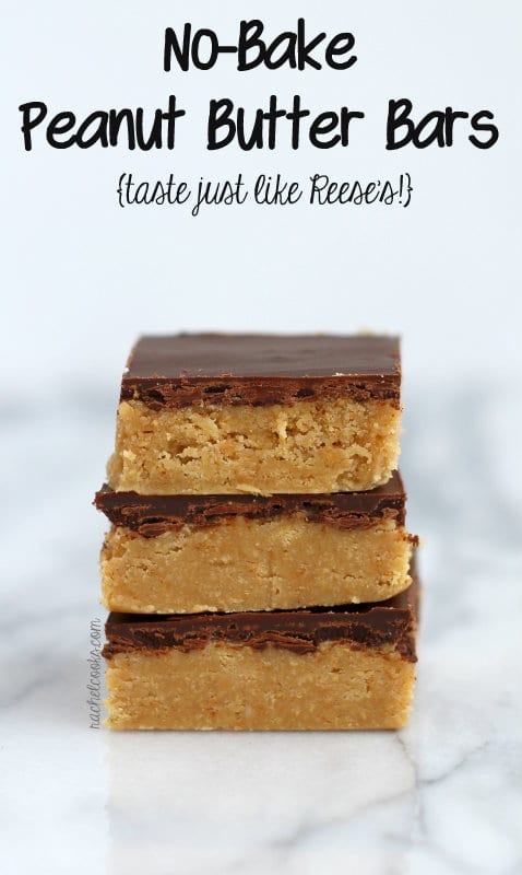 No Bake Peanut Butter Bars {just like Reese's!} - Rachel Cooks®