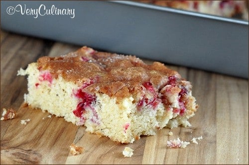 Cranberry Cinnamon Cake from Very Culinary