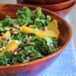 Kale Salad with Pomegranate, Oranges and Pine Nuts on RachelCooks.com