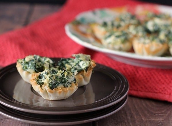 A delicious and elegant party appetizer that you can prep a day or two in advance, these Spinach Artichoke Phyllo Bites will be a hit at your next party. Get the easy recipe on RachelCooks.com!