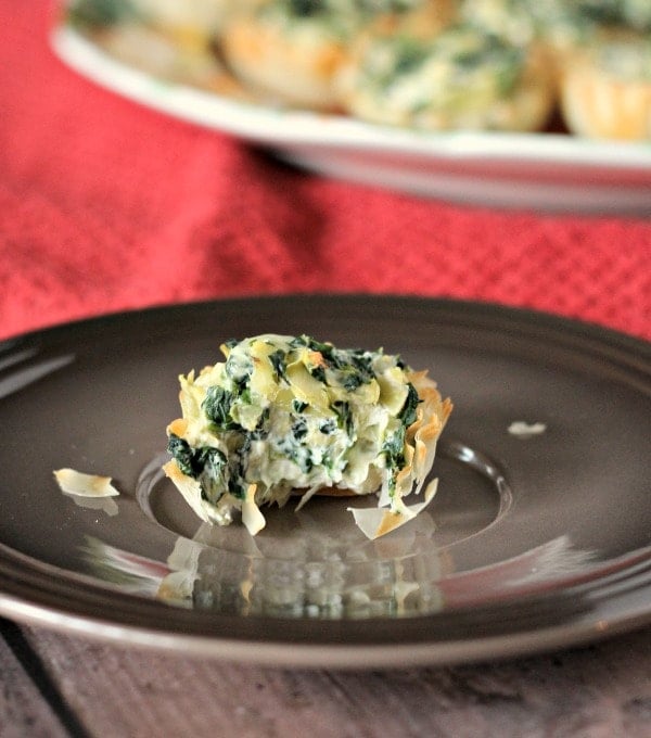 Spinach Artichoke Phyllo Cups - Herbivore Cucina