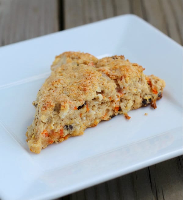 These carrot cake scones would make a great breakfast or brunch treat. Carrots, cinnamon, walnuts and coconut make these delightful scones a true winner. Get the scone recipe on RachelCooks.com!