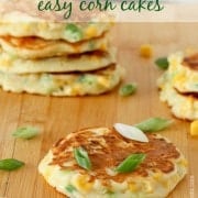 Savory Corn Cakes on RachelCooks.com