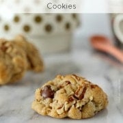 Dark Chocolate and Pecan Cookies on RachelCooks.com