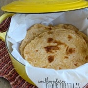 Southwestern Homemade Flour Tortillas -- a great twist on a classic. Find the recipe on RachelCooks.com
