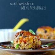 Southwestern Mini Meatloaf Recipe on RachelCooks.com