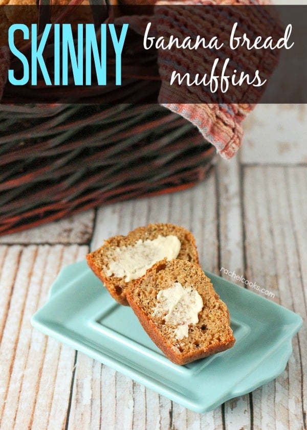 Skinny Banana Bread Muffins on RachelCooks.com