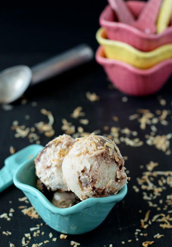 Coconut Hot Fudge Ice Cream Recipe on RachelCooks.com