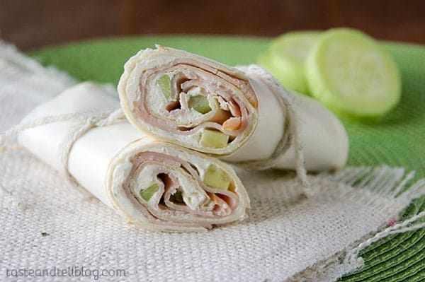 Cucumber Ranch Turkey Wraps from Taste and Tell