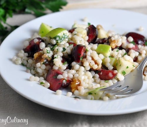Israeli Couscous with Cherries and Apples - Find VeryCulinary.com's recipe on RachelCooks.com
