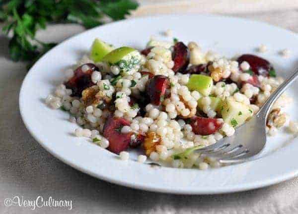Israeli Couscous with Cherries and Apples - Find VeryCulinary.com's recipe on RachelCooks.com