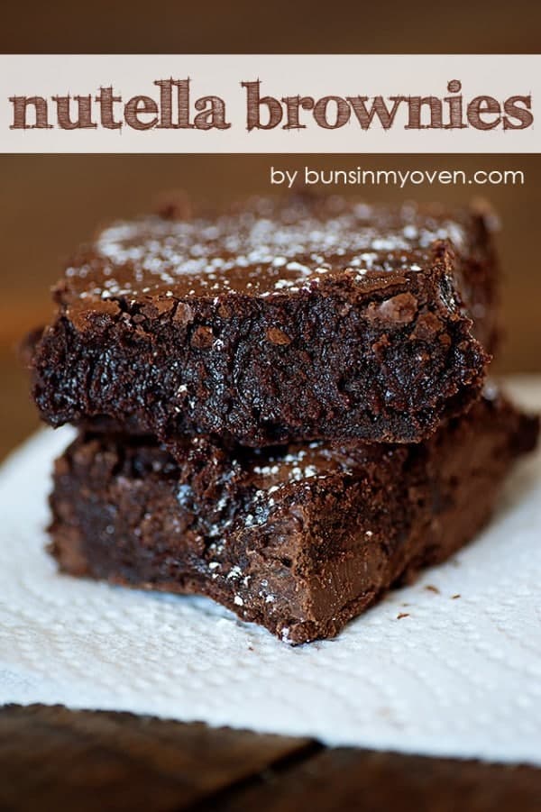 nutella brownies