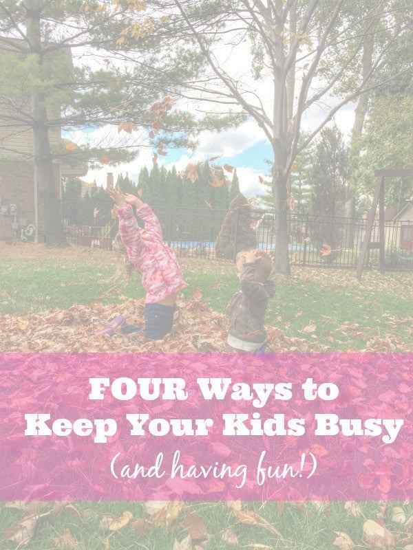 FOUR ways to keep your kids busy and having fun! Get the scoop on RachelCooks.com