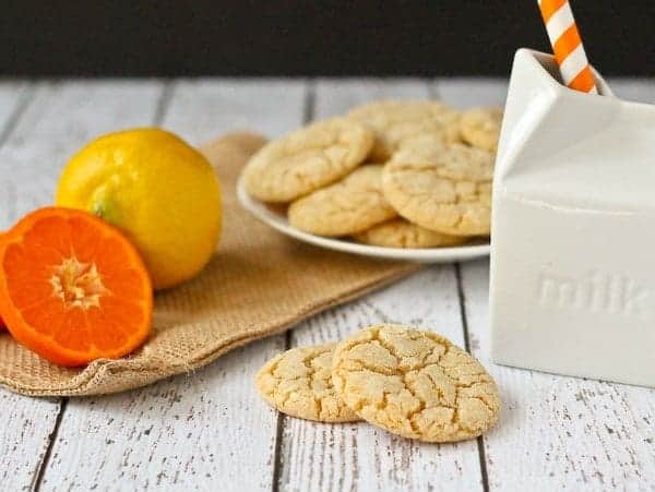 Lemon Clementine Crinkle Cookies on RachelCooks.com - you'll love these fresh and chewy cookies! 