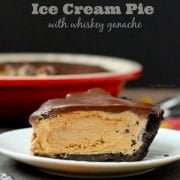 Irish Coffee Ice Cream Pie with Whiskey Ganache - Get the easy recipe on RachelCooks.com!