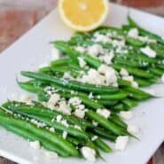 Green Beans with Lemon and Feta - Get the easy recipe on RachelCooks.com