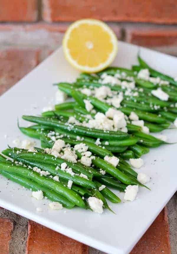 Green Beans with Lemon and Feta - Get the easy recipe on RachelCooks.com
