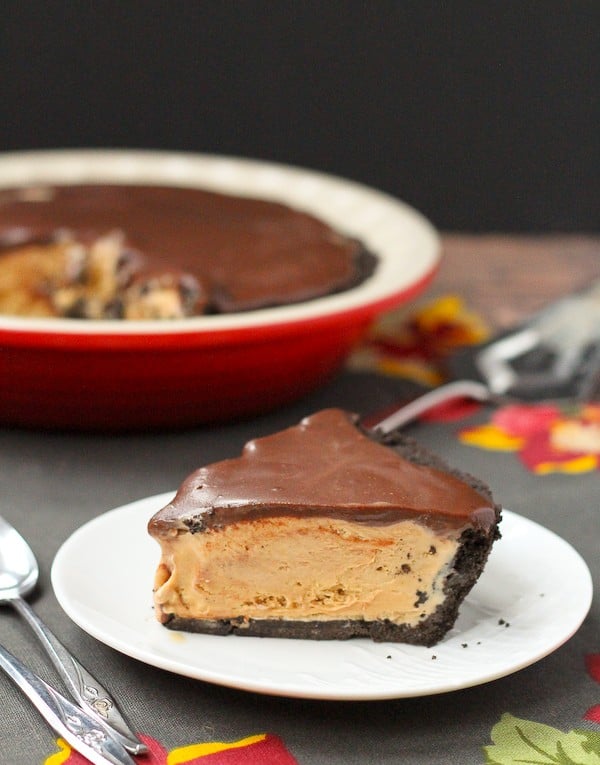 Irish Coffee Ice Cream Pie with Whiskey Ganache - Get the easy recipe on RachelCooks.com!