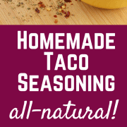 Large Batch Homemade Taco Seasoning - no MSG or additives - ALL NATURAL! Get the easy recipe on RachelCooks.com - you probably already have all the ingredients!