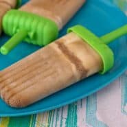 This root beer float popsicle has all the great flavor of a root beer float but in a portable form - perfect for summer snacking! Get the easy recipe on RachelCooks.com!