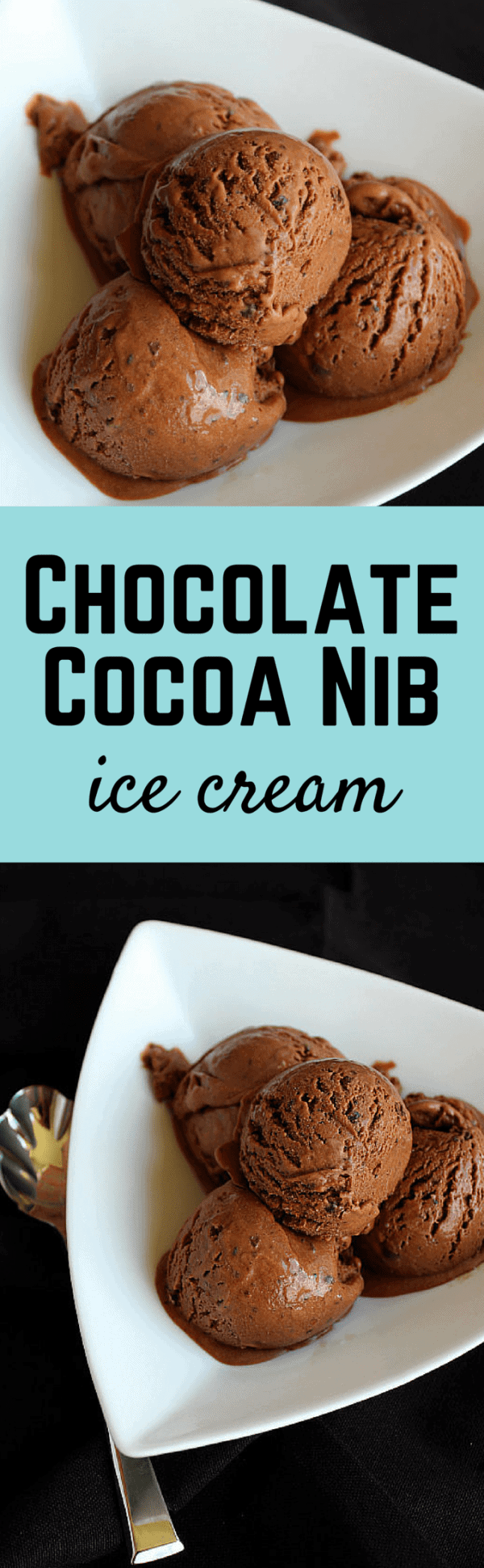 Chocolate Cocoa Nib Ice Cream - this one is for the chocolate lover! Get the recipe on RachelCooks.com!