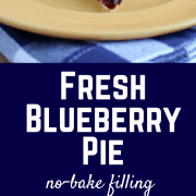 Fresh Blueberry Pie - This summertime recipe is one of my absolute favorites. The filling is no-bake! Get the easy recipe on RachelCooks.com.