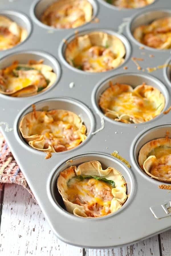 A healthy, fun, and delicious vegetarian meal in 20 minutes! The whole family will love these vegetarian taco cups. Get the easy recipe on RachelCooks.com!