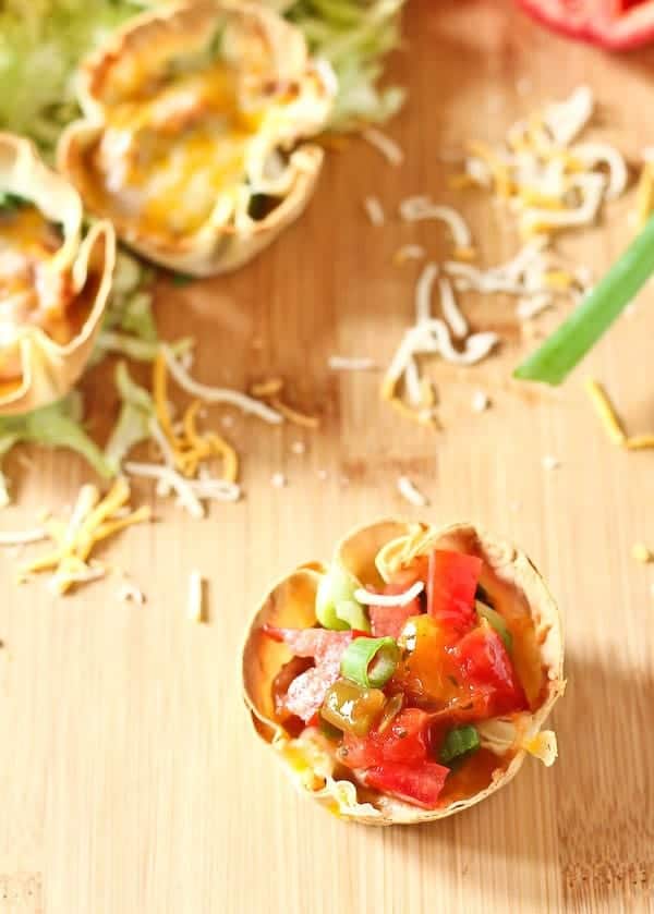 A healthy, fun, and delicious vegetarian meal in 20 minutes! The whole family will love these vegetarian taco cups. Get the easy recipe on RachelCooks.com!