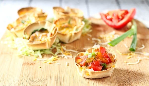 Easy Vegetarian Taco Cups (ready in 20 minutes!) - Rachel Cooks®