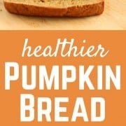 Healthier Pumpkin Bread - makes two loaves and freezes great! Get the easy whole wheat recipe on RachelCooks.com