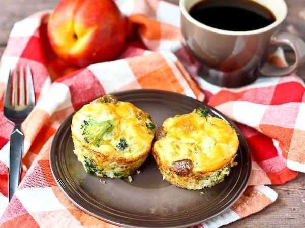 What is better than a healthy breakfast that is ready and portable? You'll love these sausage and broccoli mini frittatas! Get the easy recipe on RachelCooks.com!