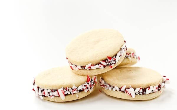 Peppermint Sugar Cookie Sandwiches with Chocolate Ganache Filling Recipe  - 32