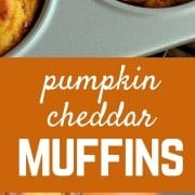 These pumpkin cheddar muffins are unique, surprising, and extremely delicious. They'll be a new fall favorite for breakfast or brunch. Get the recipe on RachelCooks.com.