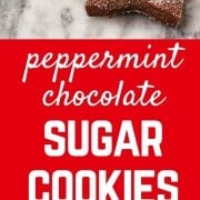 These peppermint chocolate sugar cookies are a fun take on the traditional sugar cookie - perfect for the chocolate lover!