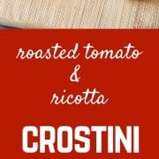 Go ahead and put this Roasted Tomato and Ricotta Cheese Crostini recipe into your regular rotation. It's not only a crowd-pleasing appetizer, but it also makes a killer vegetarian lunch. Get the easy recipe on RachelCooks.com!