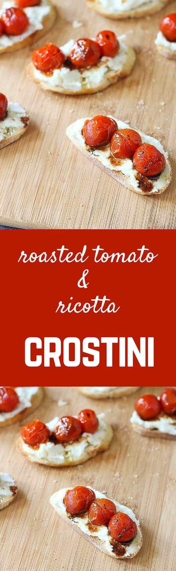 Go ahead and put this Roasted Tomato and Ricotta Cheese Crostini recipe into your regular rotation. It's not only a crowd-pleasing appetizer, but it also makes a killer vegetarian lunch. Get the easy recipe on RachelCooks.com!