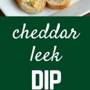 Extra sharp cheddar, stout, and hot sauce give this cheddar leek dip lots of flavor - my friends and family cannot resist it. Get the easy dip recipe on RachelCooks.com!