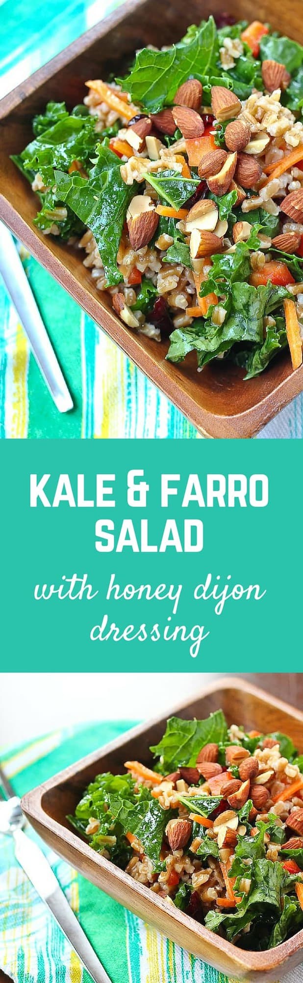 Kale Salad with Farro and Honey Dijon Dressing Rachel Cooks®