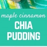 This maple cinnamon chia pudding recipe is sweet and delicious with hardly any guilt at all! A great healthy snack or breakfast. Get the recipe on RachelCooks.com!