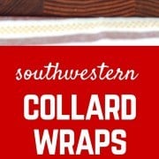 Switch up your wrap game! This southwestern collard wrap envelopes chicken, beans, red peppers, avocados, and more in a crunchy, satisfying, and colorful wrap. Get the recipe on RachelCooks.com!