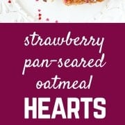 Start Valentine's Day with a healthy and fun breakfast! This Heart Shaped Strawberry Steel Cut Oatmeal Recipe with Chocolate Topping is everything you need to get your day off to a LOVEly start. Get the easy and fun breakfast idea on RachelCooks.com!