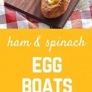 Take your egg casseroles outside the square pan with this fun egg boat recipe. Crunchy bread holds a flavorful and irresistible egg filling. These will transform brunch! Get the easy recipe on RachelCooks.com!