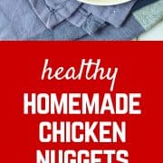 These healthy chicken nuggets with Parmesan are easy to make (baked, not fried!) and kids and adults will adore them. Say goodbye to the drive-thru! Get the easy recipe on RachelCooks.com!