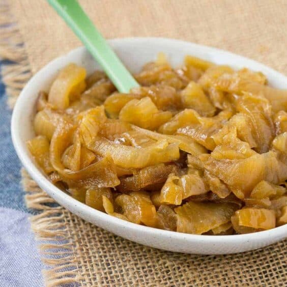 Slow Cooker Caramelized Onions Recipe Rachel Cooks®