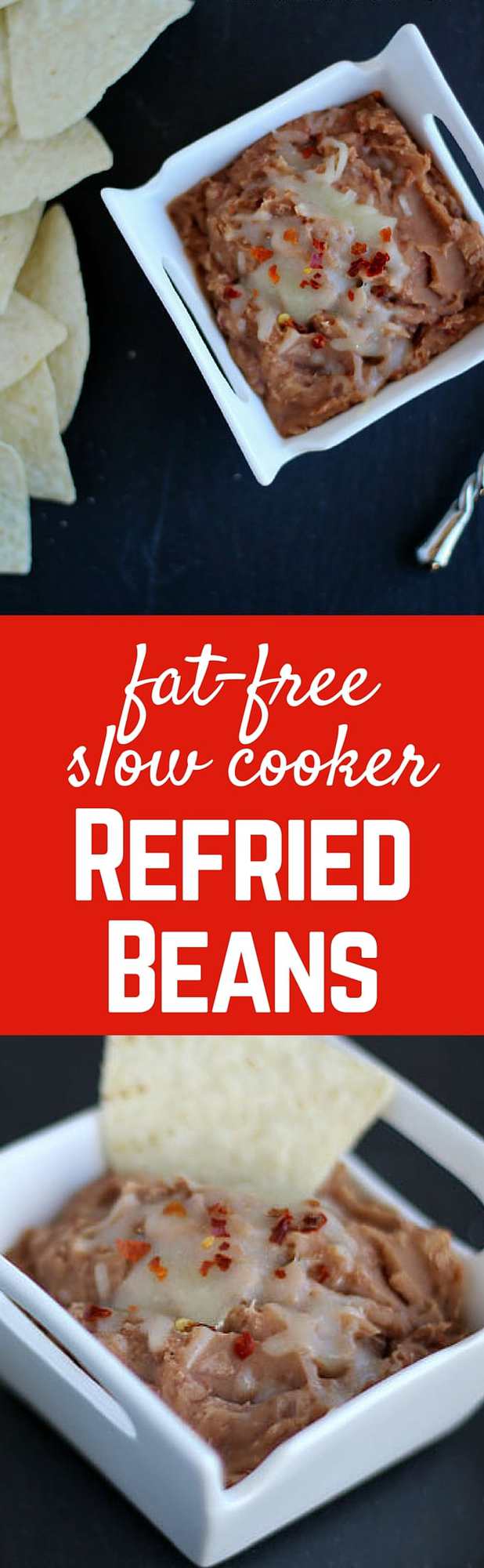 Slow Cooker Refried Beans - cheaper and better tasting than the can - and nearly as easy! Freezer friendly, too! Get the easy recipe on RachelCooks.com!