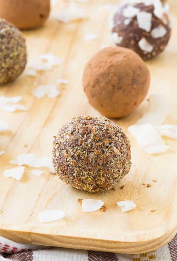 Whether you're allergic or just don't have a taste for nuts, these nut-free energy balls are delicious. They satisfy that chocolate craving and give you a boost of energy. Get the easy allergy-friendly recipe on RachelCooks.com!
