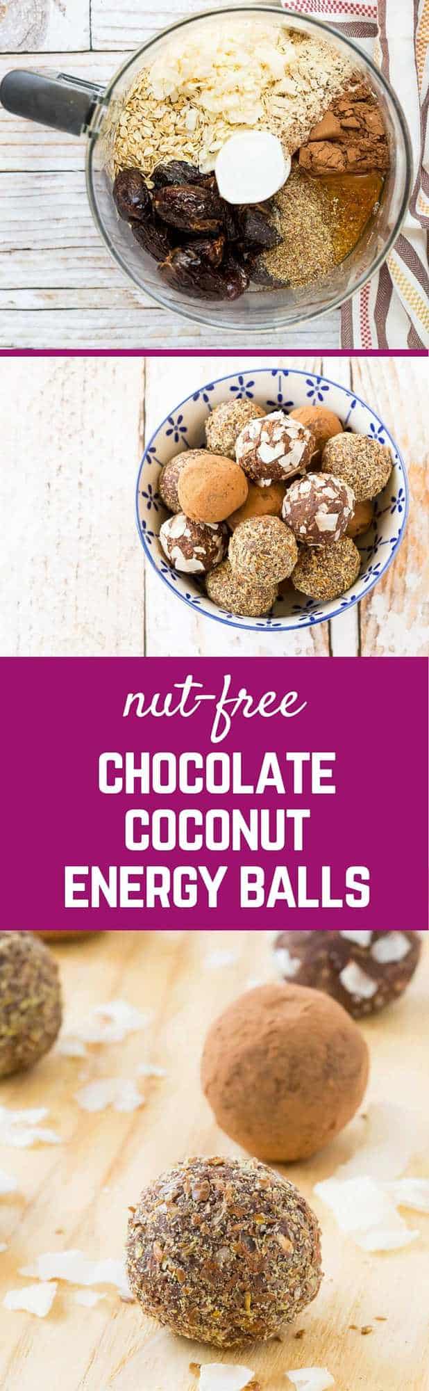 Whether you're allergic or just don't have a taste for nuts, these nut-free energy balls are delicious. They satisfy that chocolate craving and give you a boost of energy. Get the easy allergy-friendly recipe on RachelCooks.com!